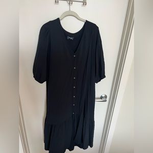 MIDI Dress with puff sleeves